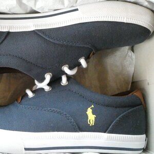 POLO Ralph Lauren Kids Vaughn II Sneakers, Navy, Size 3